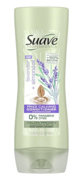 SUAVE 'Lavender & Almond Oil' No Dyes, Parabene free, frizz Calming Conditioner 373 ml